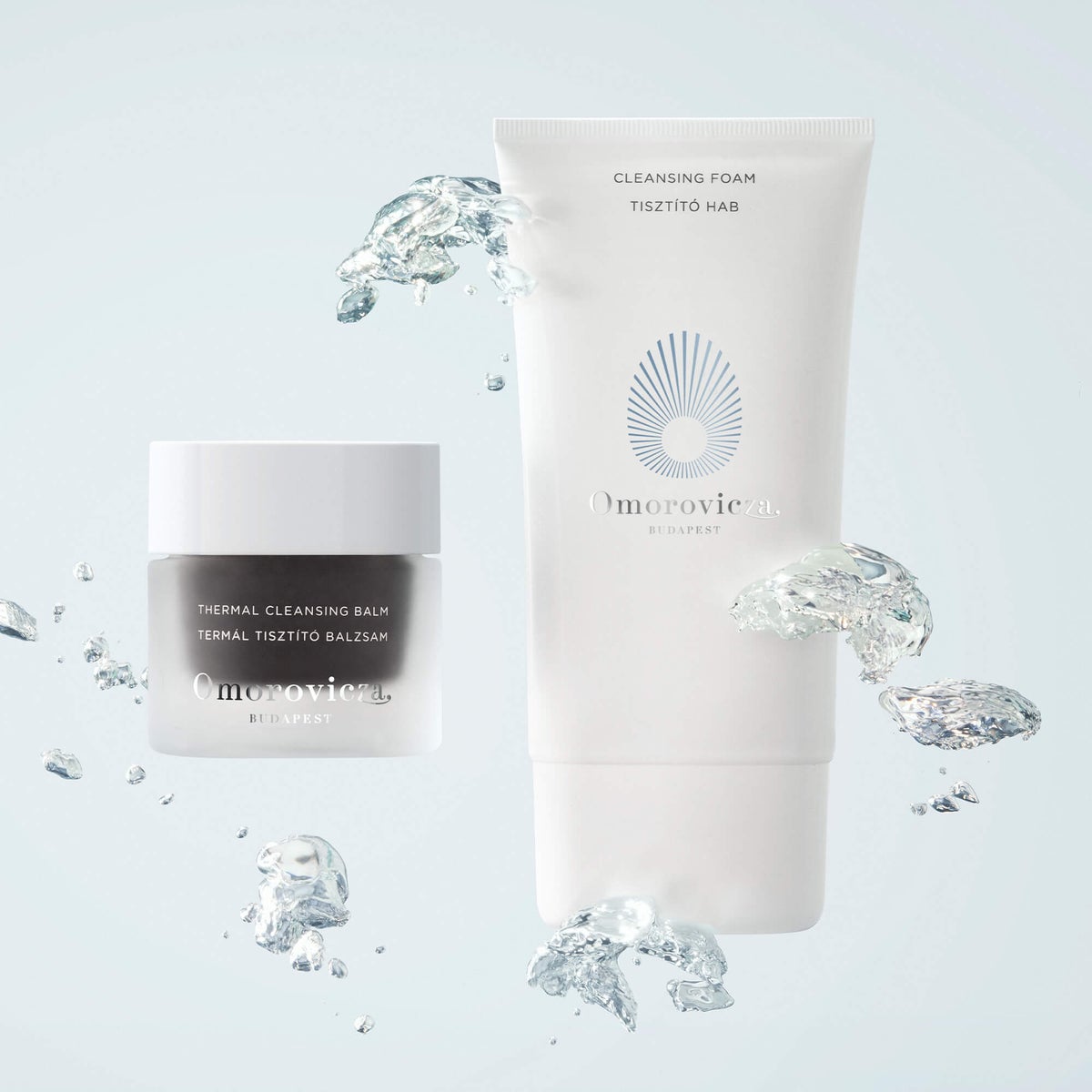 cleansing foam and thermal cleansing balm