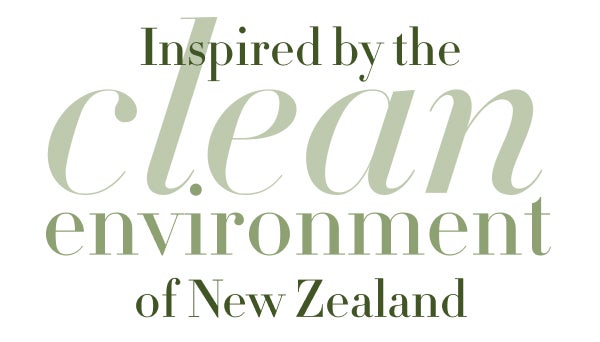 Inspired by the clean environment of New Zealand