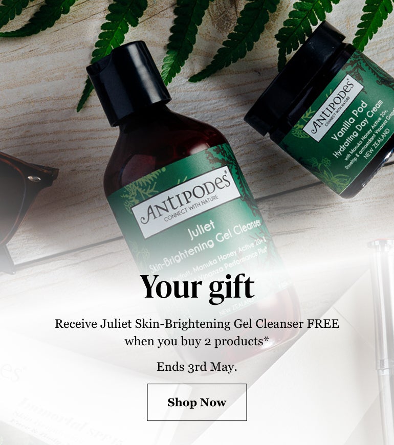 Free Juliet Cleanser when you buy 2 products*