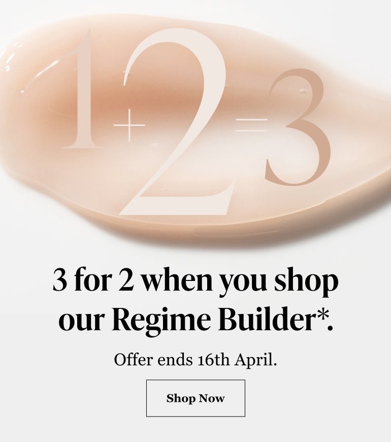 3 for 2 when you shop our Regime Builder*