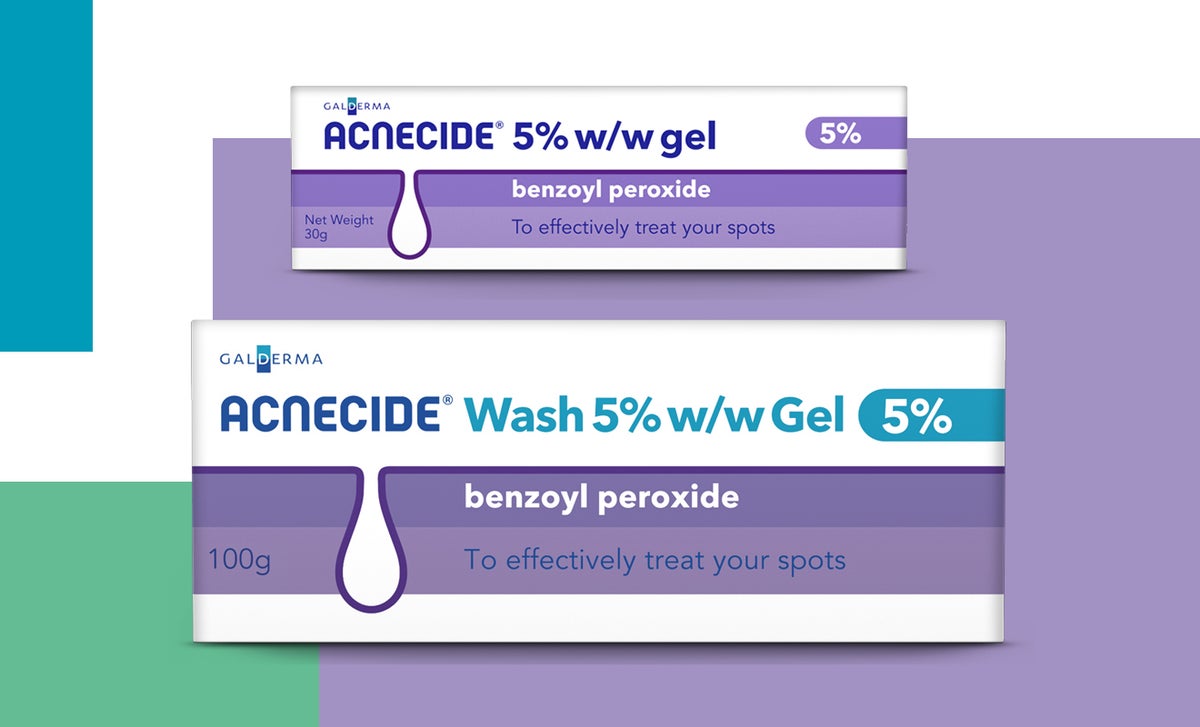 Acnecide pharmacy range - Acnecide gel and Acnecide wash gel