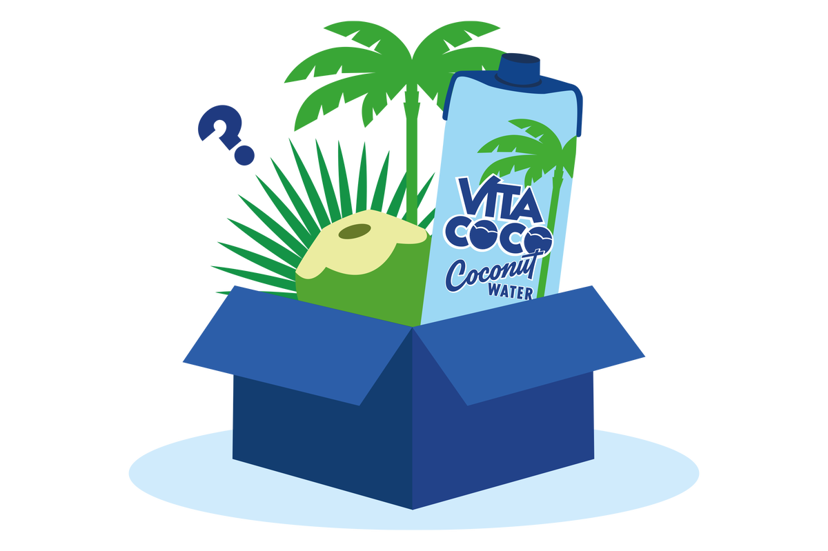 Box with Vita Coco Products