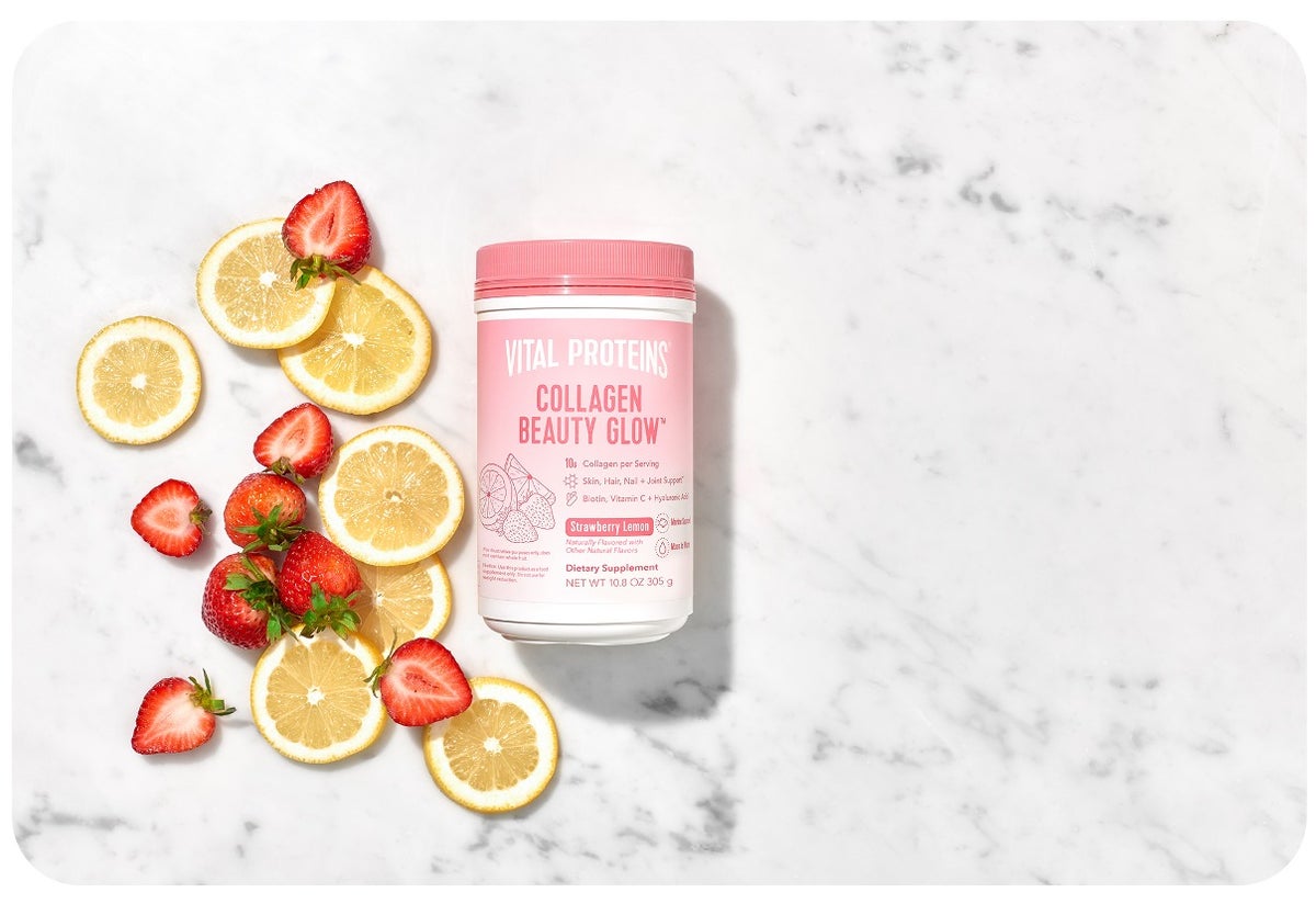 Try our Strawberry Lemon beauty collagen glow