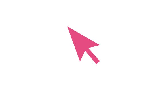 Pink Cursor Icon