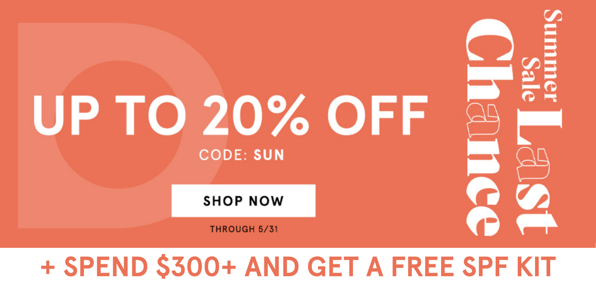 The Summer Sale: Up to 20% off with code: SUN