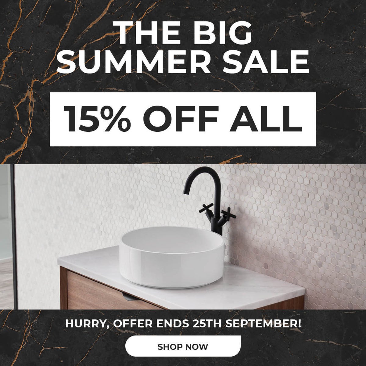 15% off all products until 25th September 2022