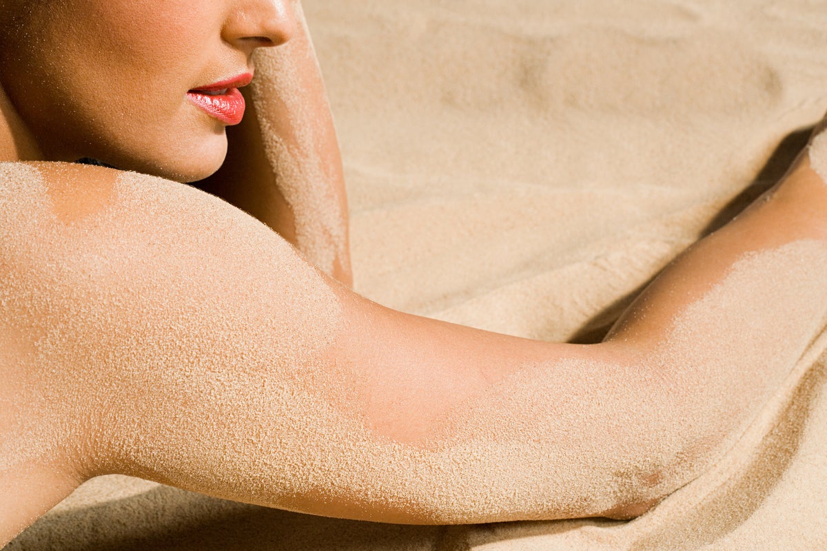 Frau am Strand