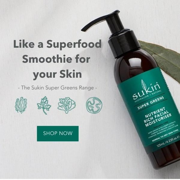 Like a Superfood Smoothie for your Skin  - The Sukin Super Greens Range -