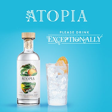 Please drink exceptionally. Atopia ultra-low alcohol spirit