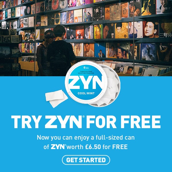 Try ZYN for free. Now you can enjoy a full-sized can of ZYN worth £6.50 for FREE. Get started.