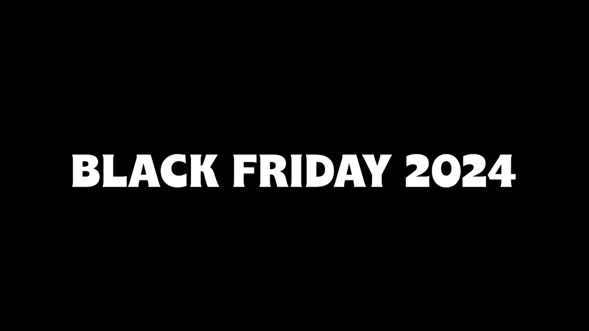 Black background with white text over the top saying Black Friday 2023… coming soon'