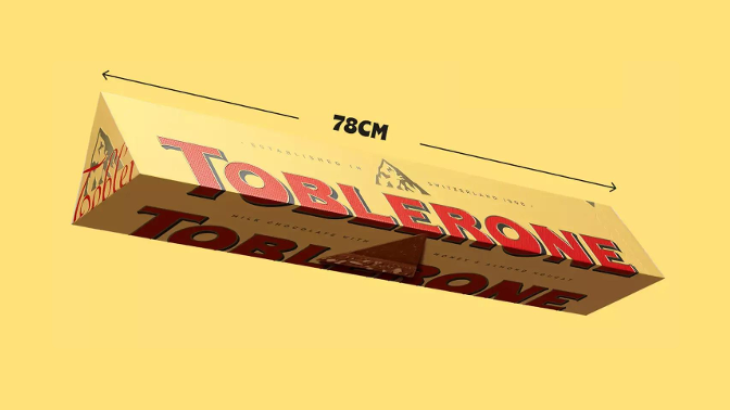 Opened Toblerone Bar