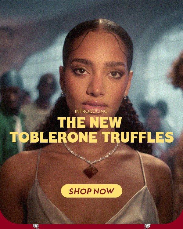 introducing the new toblerone truffles, shop now