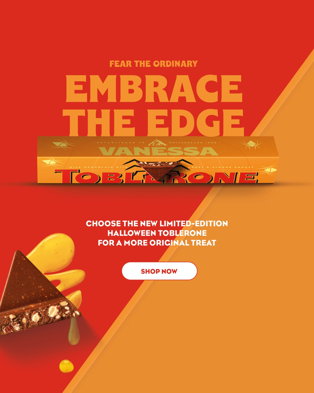 Choose the new limited-edition Halloween Toblerone for a more original treat