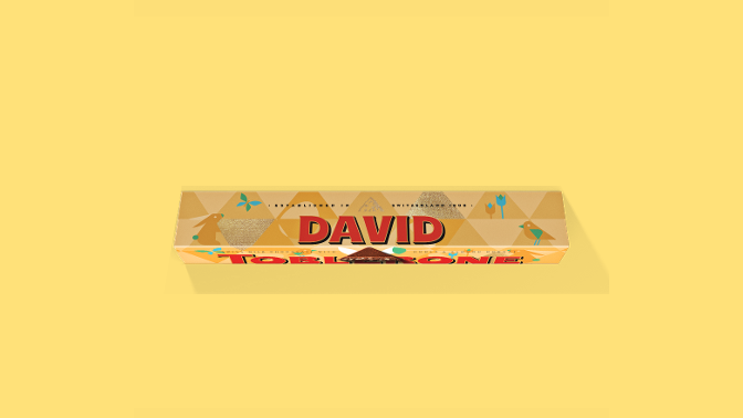 200g bar with a yellow background
