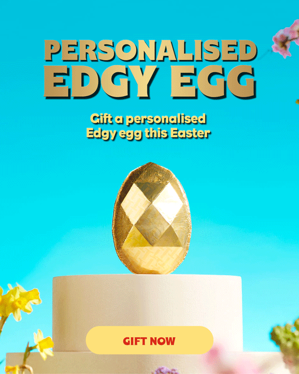 Personalised Edgy Egg, Gift a personalised Edgy Egg this Easter