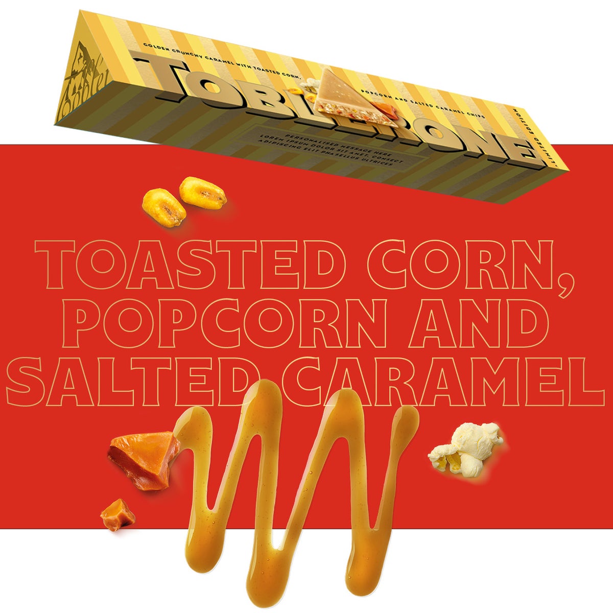Toasted corn, popcorn and salted caramel