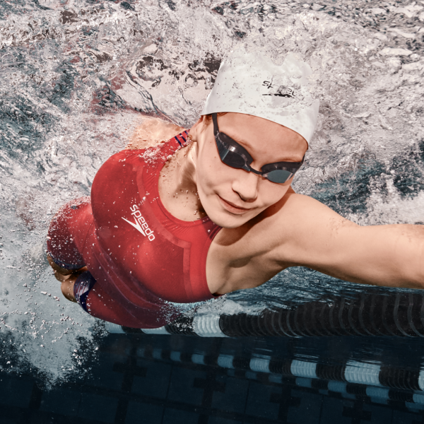 Speedo Unisex-Adult Swim Training Power Plus Paddles Red Medium
