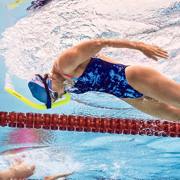 LA Fitness - The 25-yard lap pool is filled. Can you picture yourself  swimming here?