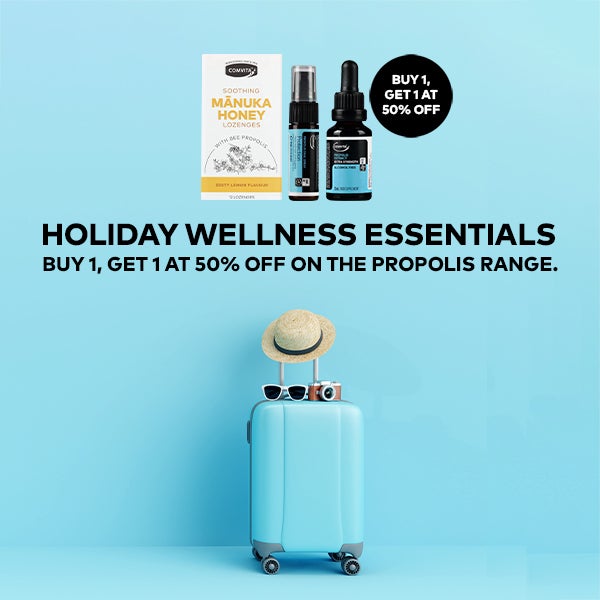 Holiday Wellness Essentials - Buy 1 get 1 50% off on the propolis range