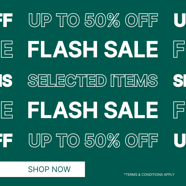 50% off SELECTED items