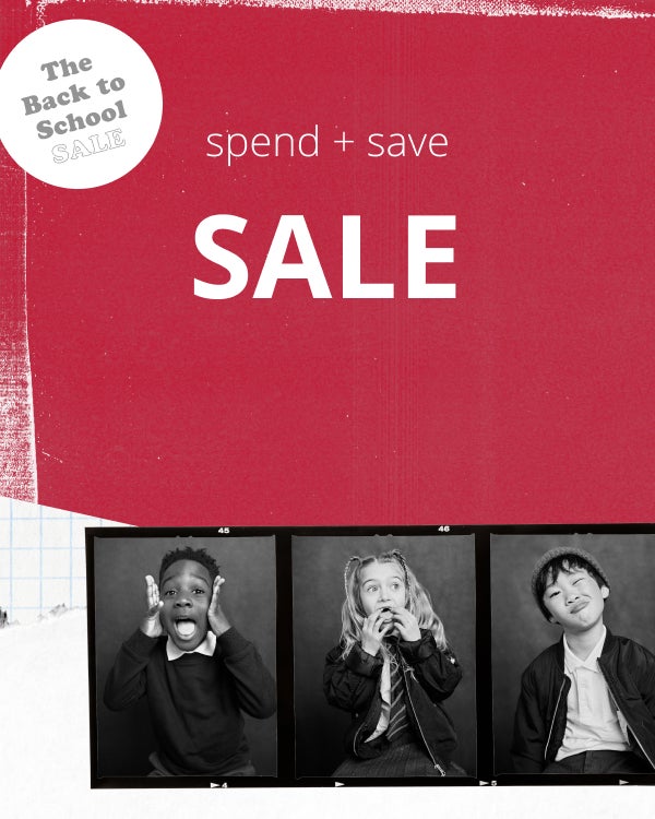 The back to school sale spend and save