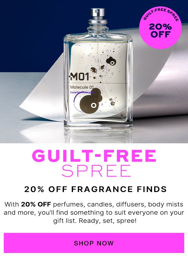cyber monday 20% off fragrance