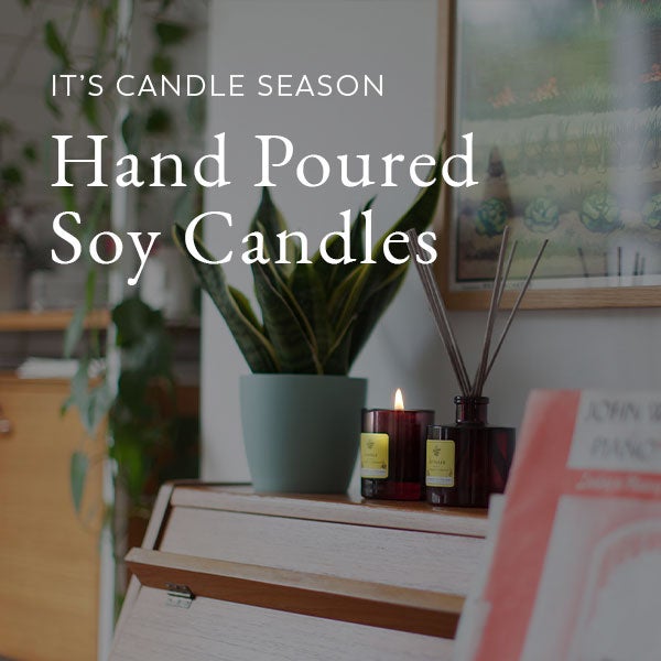 Hand poured natural soy wax candles and reed diffusers made using essential oils
