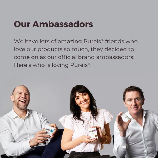 Our Ambassadors. We have lots of amazing Pureis friends who love our products so much, they deiced to come on as our official brand ambassadors! Here's who is loving Pureis