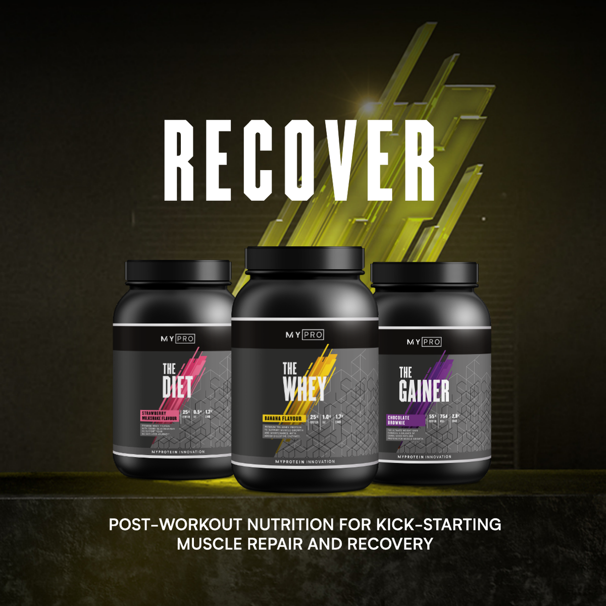 Recover. Post-workout nutrition for kick-starting muscle repair and recovery