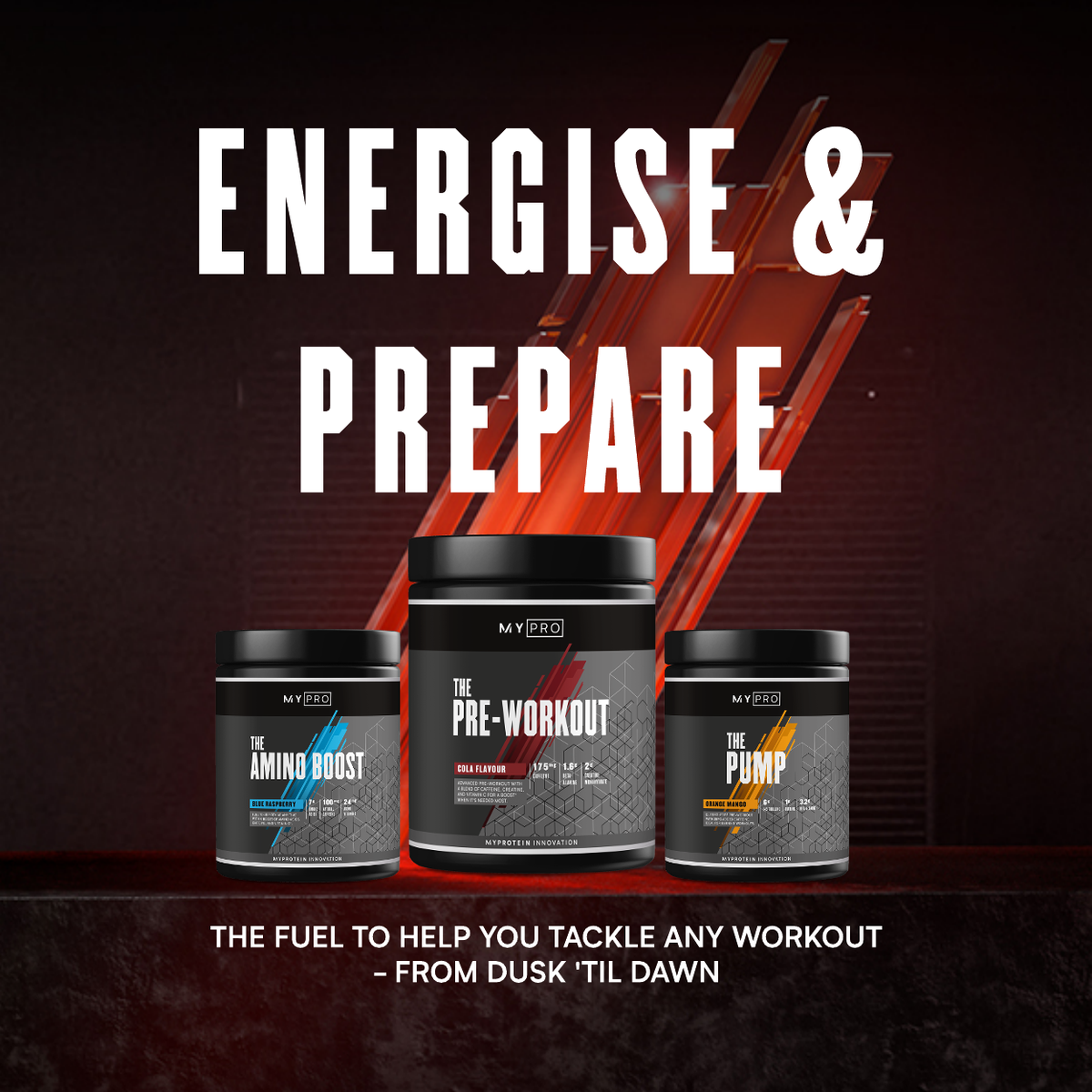 Energise & prepare. The fuel to help you tackle any workout - from dusk til dawn