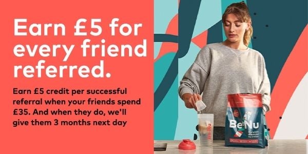 Earn £5 for every friend referred!