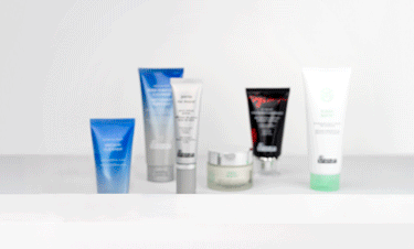 line up of dr brandt products.