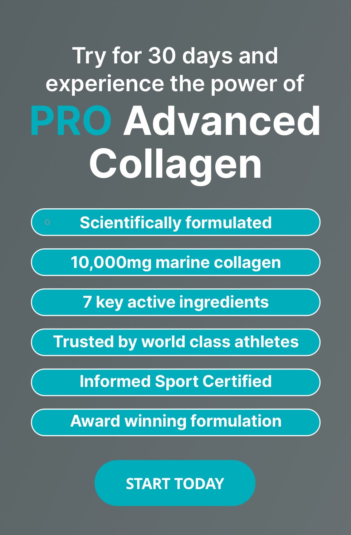 pro collagen 30 days trial