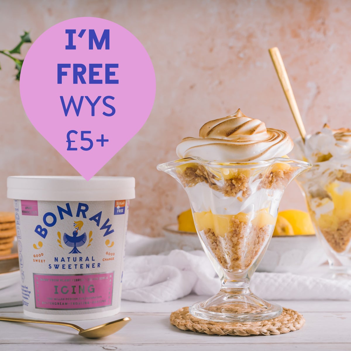 Free Icing gift. £5 min spend sitewide.