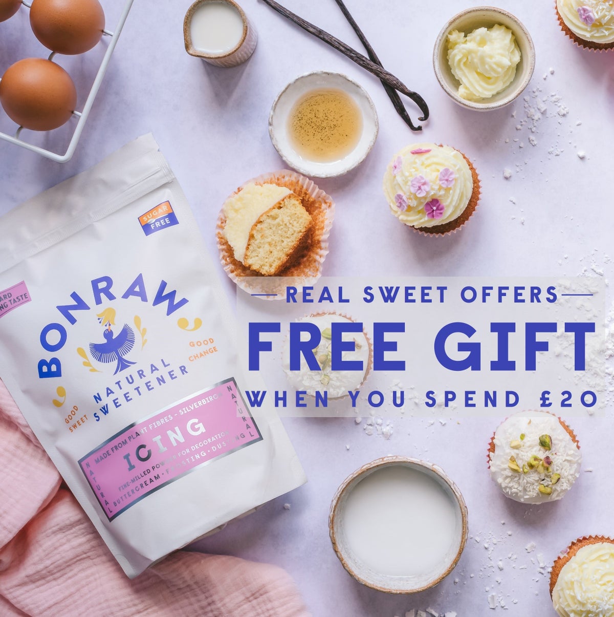 Real sweet offers. Free Gift when you spend £20+. Shop now!