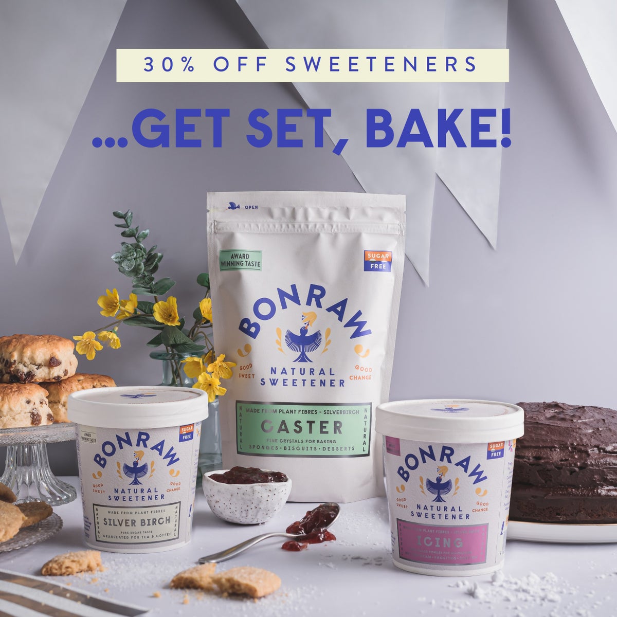 30% off Natural Sweeteners..Get set, bake!
