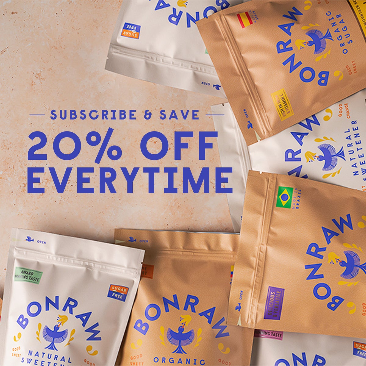 Subscribe and save 20% off. Shop now!