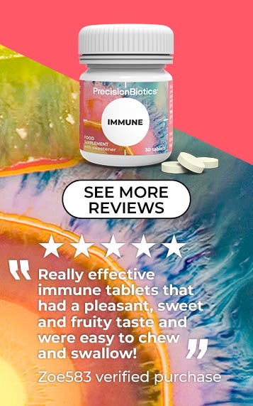 'Really effective immune tablets that had a pleasant, sweet and fruity taste and were easy to chew and swallow!' - Zoe583 verified purchase