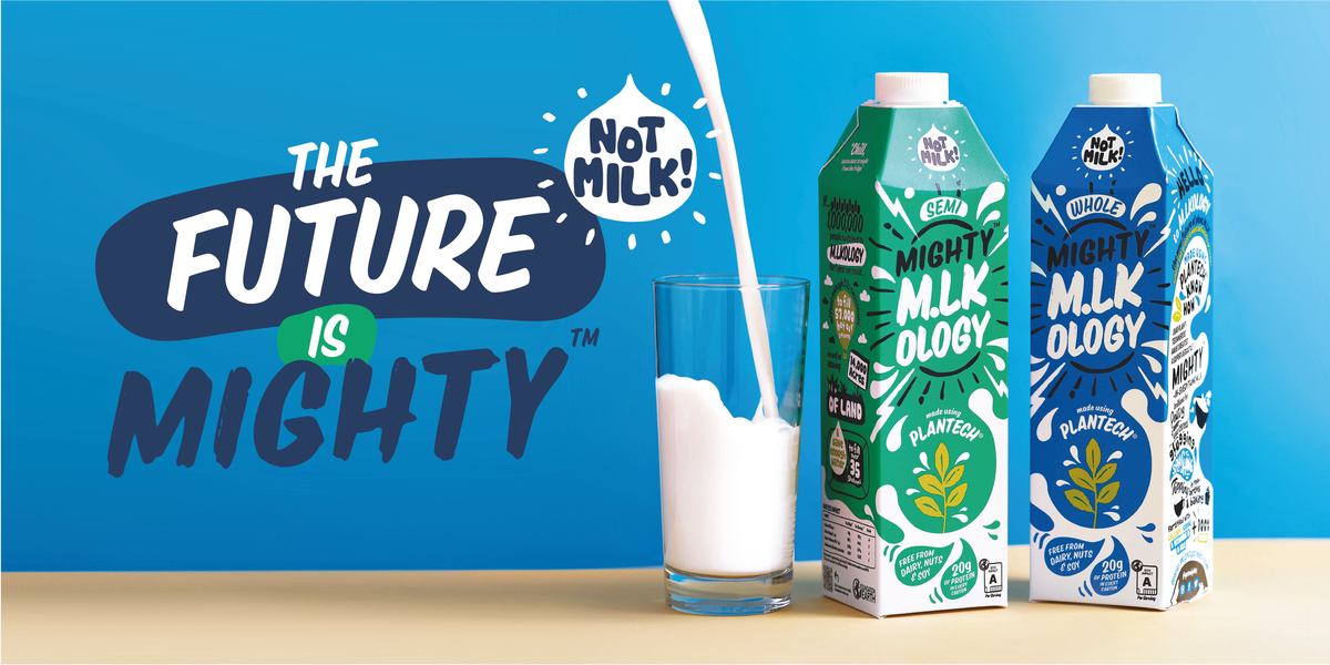 The future is Mighty. Powered by Plant Protein. Shop Now.