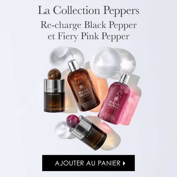La collection Peppers. Re-charge Black Pepper et Fiery Pink Pepper. Ajouter au panier.