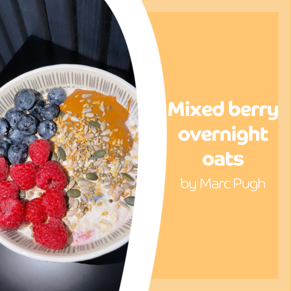 Mixed berry overnight oats by Marc Pugh