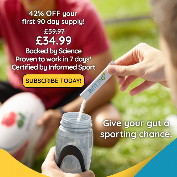 Give your gut a sporting chance. 42% off your first 90 day supply £34.99. backed by science. proven to work in 7 days. certified by informed sport. subscribe today