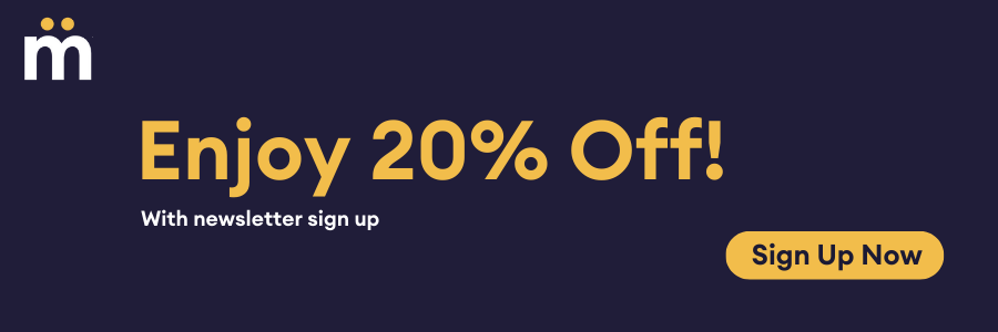 20% off + free delivery! with newsletter sign up. sign up now