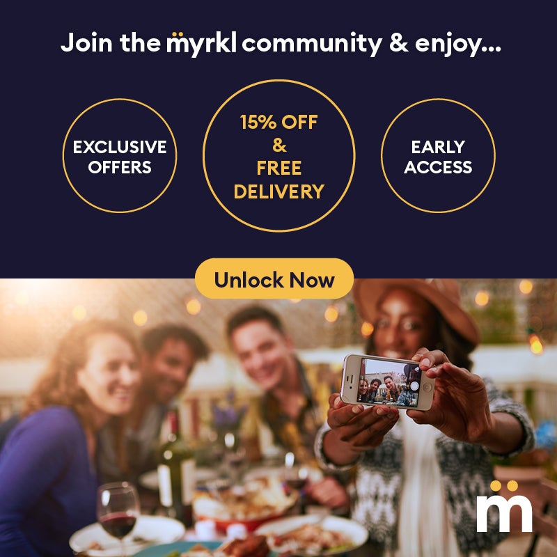 Join the Myrkl community. 15% off + free delivery. unlock now