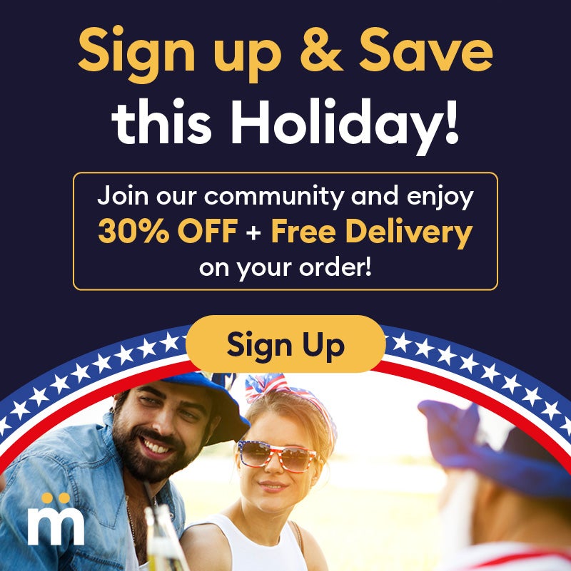 Sign up and save this holiday! Join our community and enjoy 30% off + free delivery on your order! Sign up