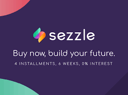 Sezzle. Buy now, pay later,. Buy Now, build your future. 4 installments, 6 weeks, 0% interest