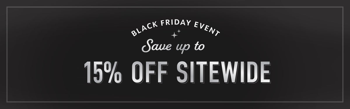Get a sitewide 15% off for black friday