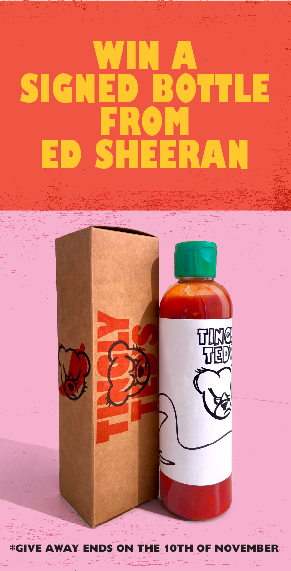 win a signed bottlefrom ed sheeran *giveaway ends on the 10th of novemeber