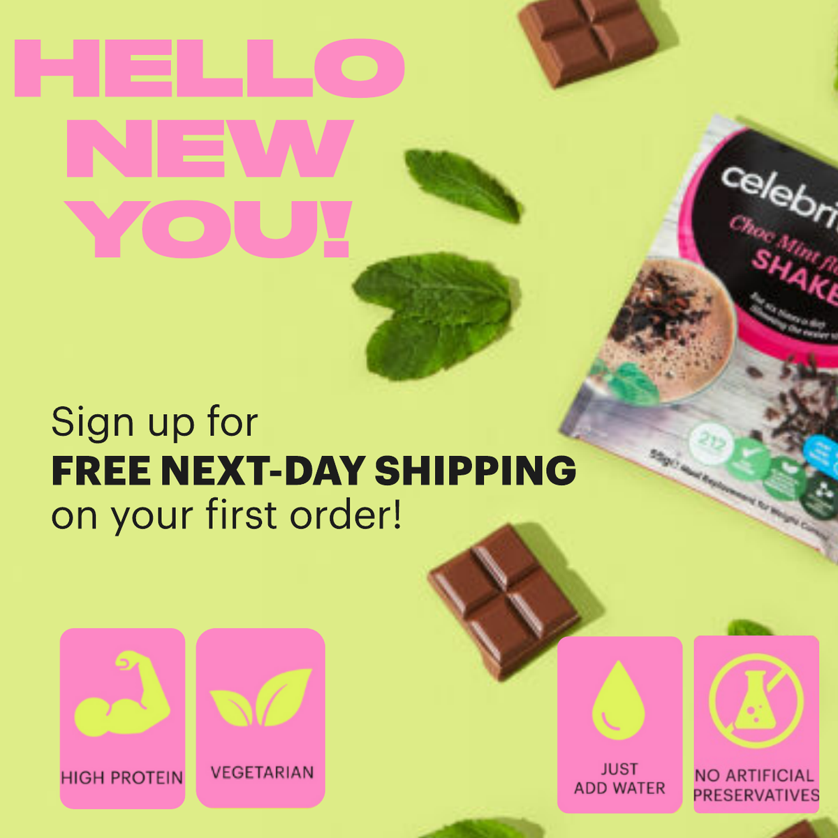 hello new you! sign up for free next day shipping on your first order...